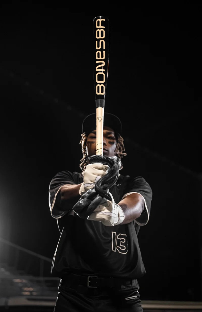 2025 Warstic Bonesaber Hybrid Balck Cobra Edition -5 USA Baseball Bat: MBBSH25UBBBK5