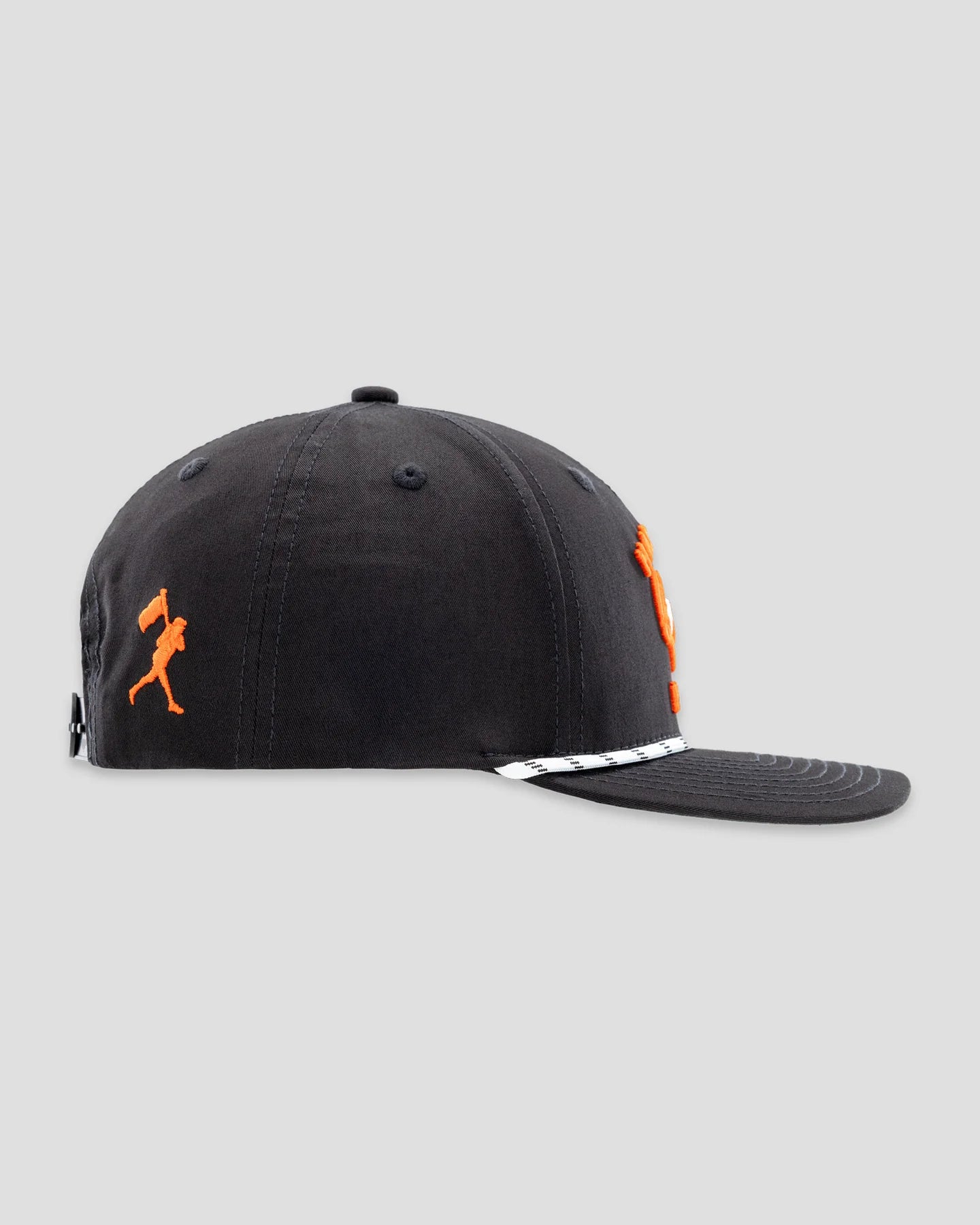 Baseballism Hardball Hunter Five Panel Rope Cap - Black