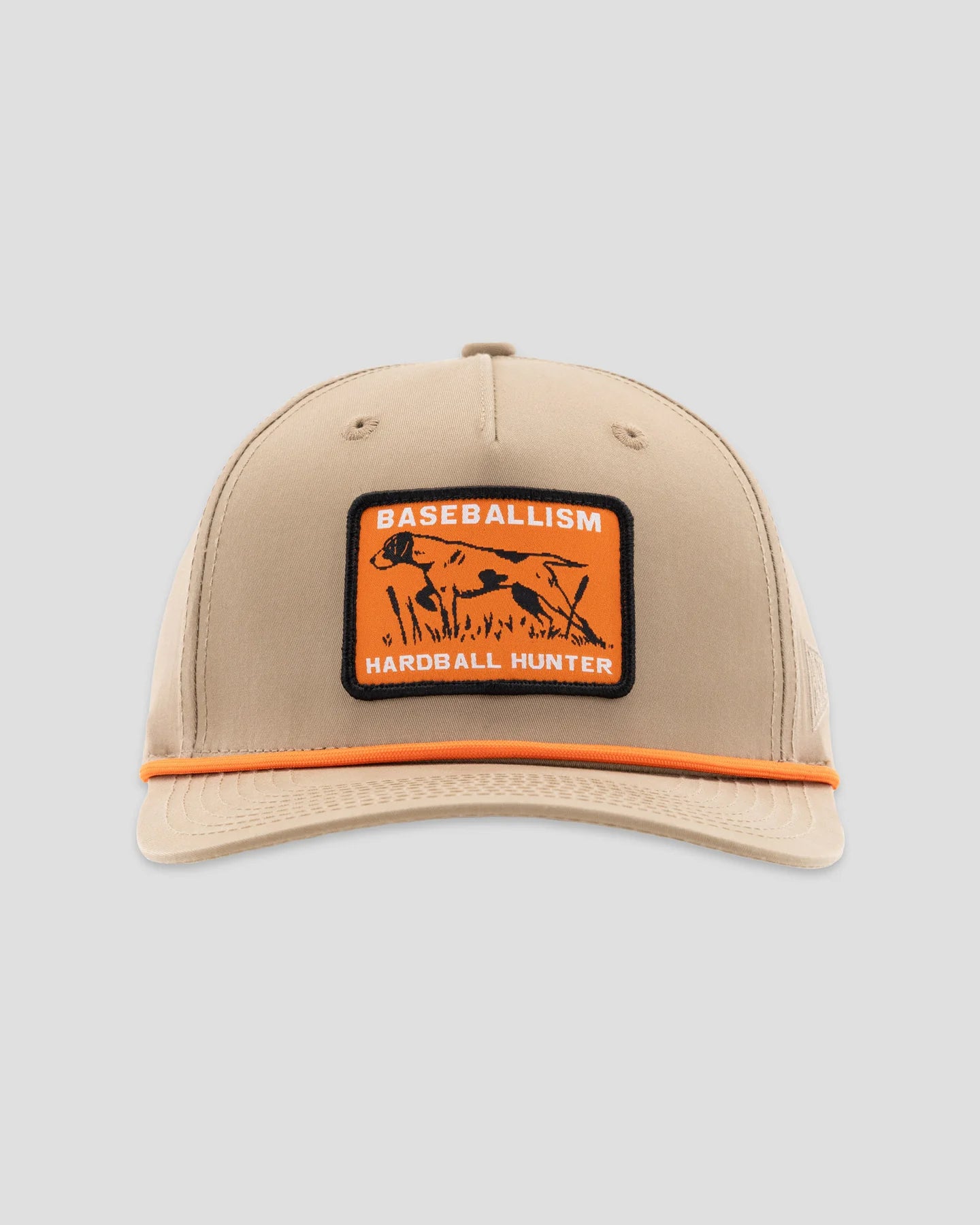 Baseballism Hardball Hunter Five Panel Rope Cap - Khaki