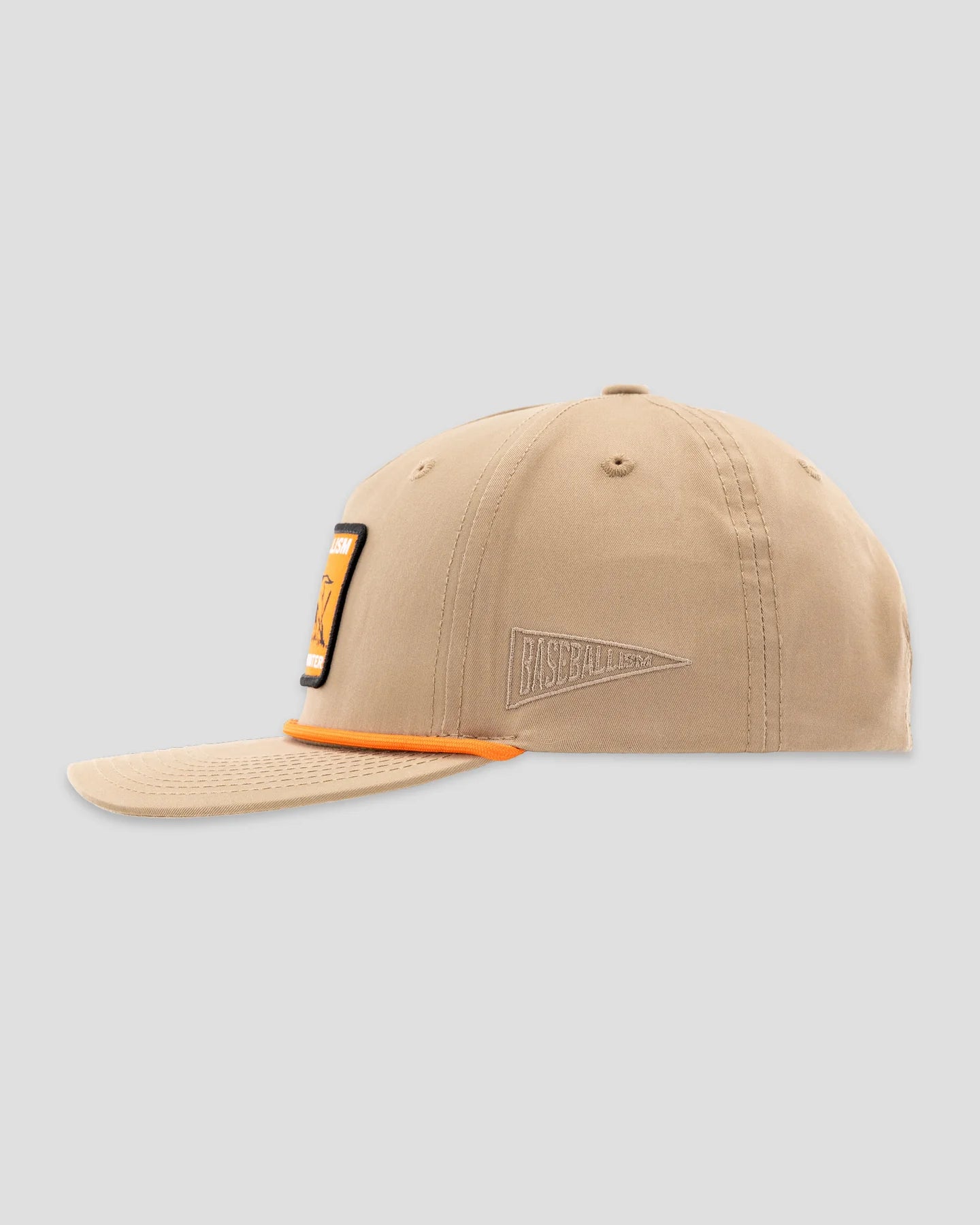 Baseballism Hardball Hunter Five Panel Rope Cap - Khaki