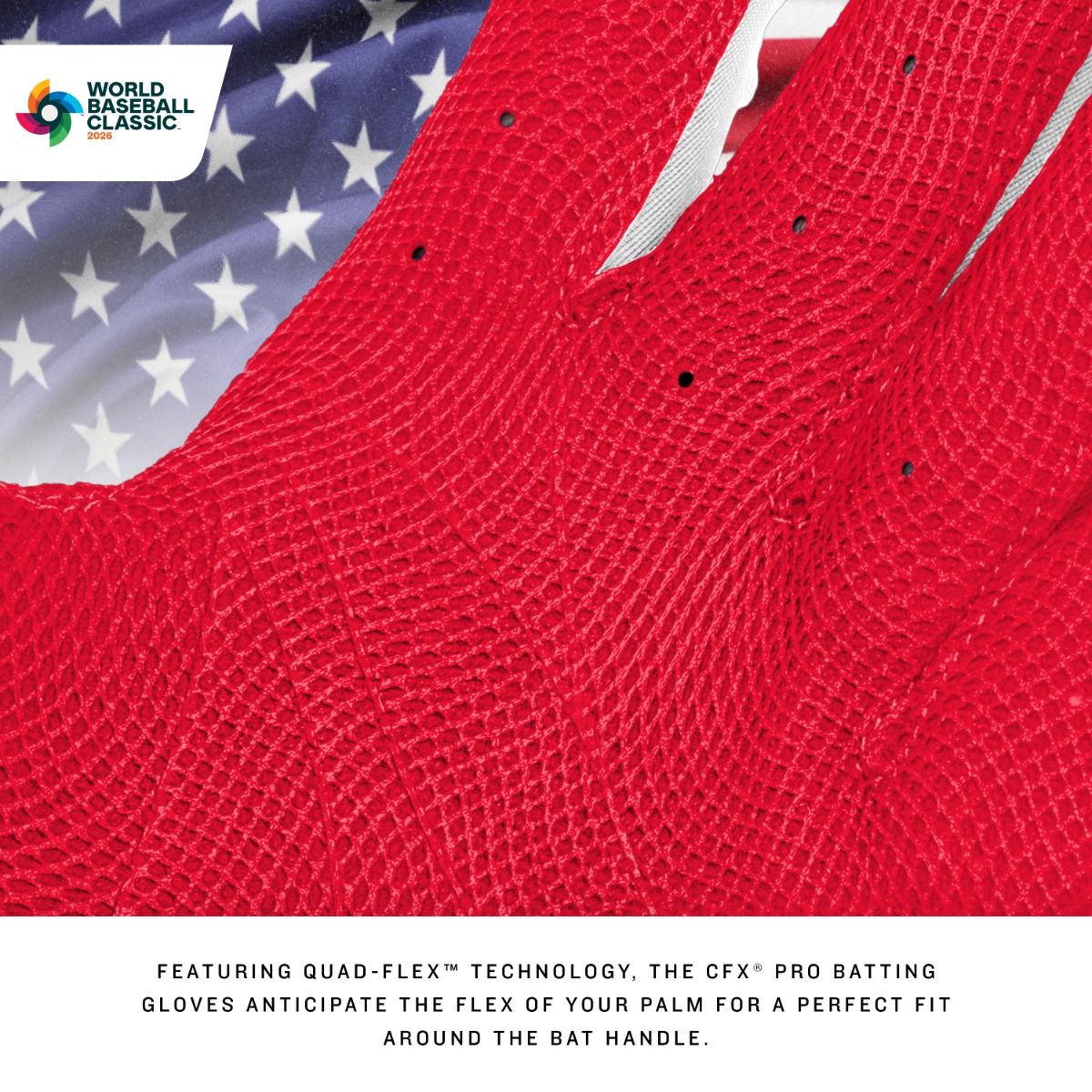 Franklin Adult CFX® Pro World Baseball Classic Batting Glove: USA