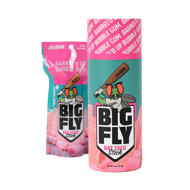 All-Star Big Fly™ Barrel'd Up Bubble Gum Bat Tack Stick