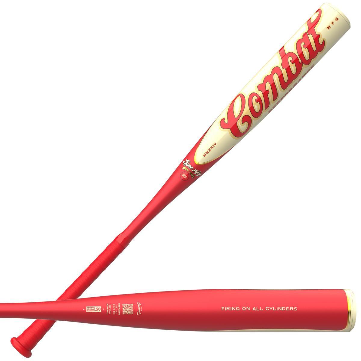 Combat MFG Steel Horses "Firing on All Cylinders" SPEC A-1 BBCOR Bat: CBB7A1RR3