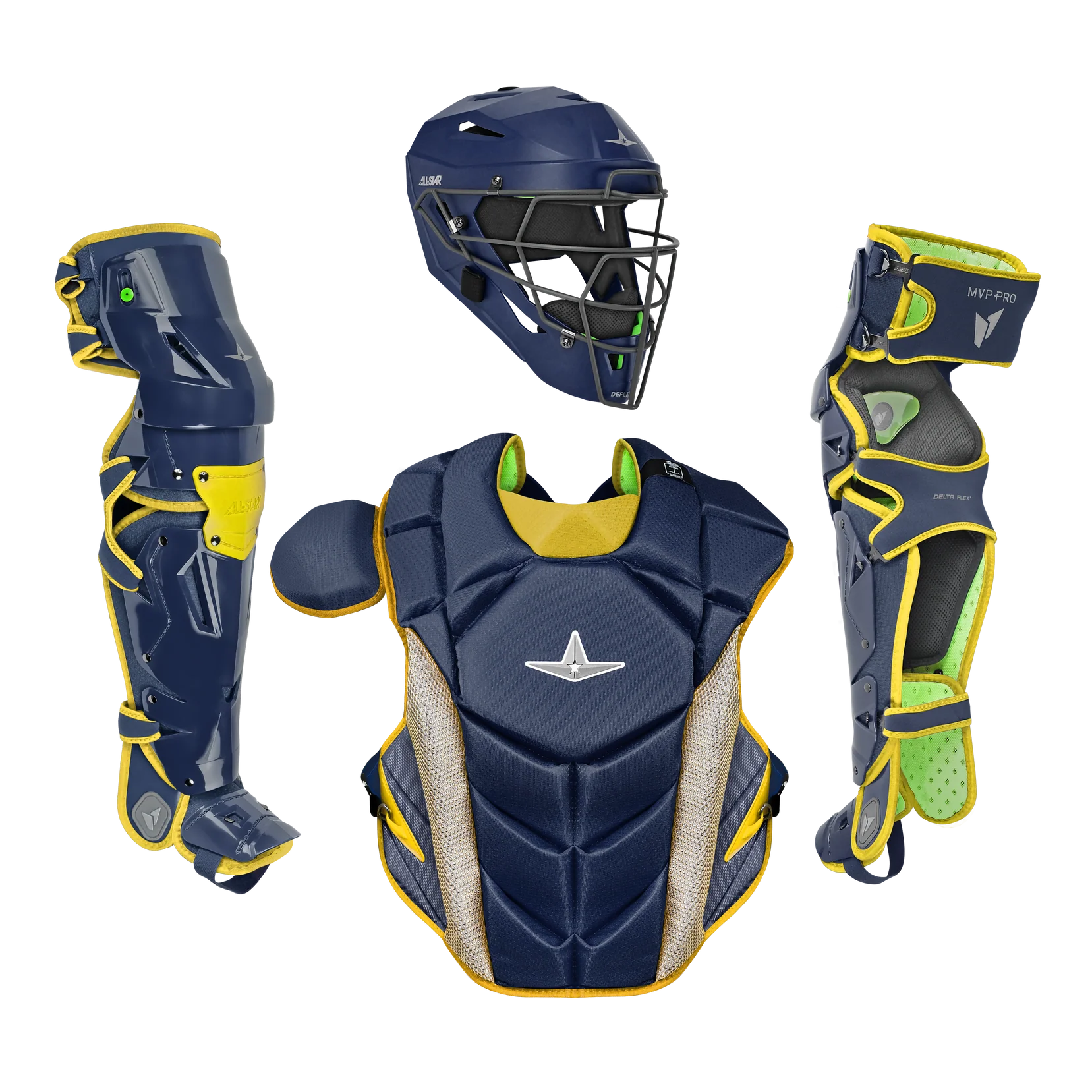 All Star MVP-PRO Series Intermediate Catching Kit: CKCC-5-LT-MED-NA-GO