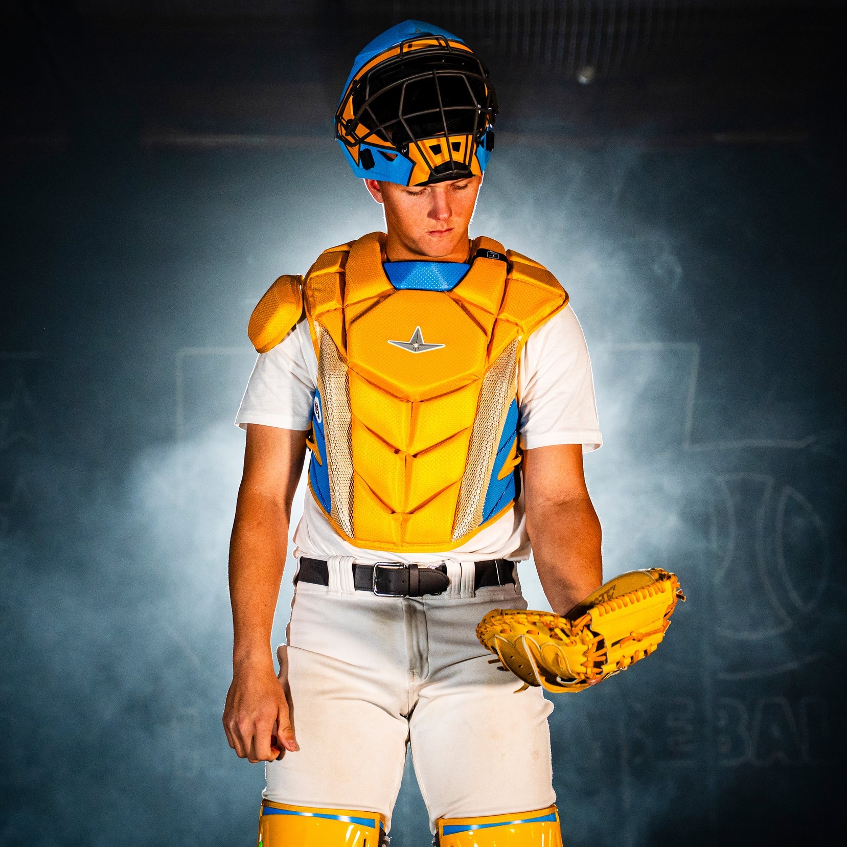 All Star MVP-PRO Short Fuse Series™ Intermediate Catching Kits: CKCC-5-LT-MED-GO_SB_SV