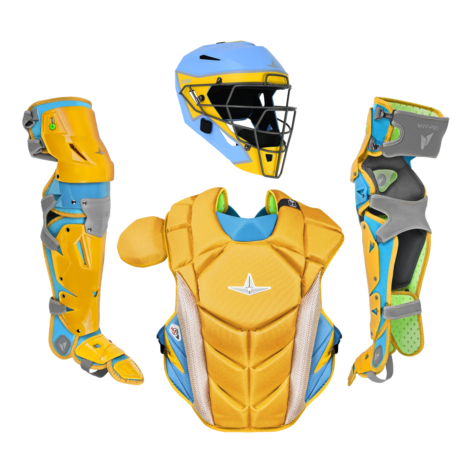 All Star MVP-PRO Short Fuse Series™ Large Catching Kits: CKCC-5-LGE-GO_SB_SV