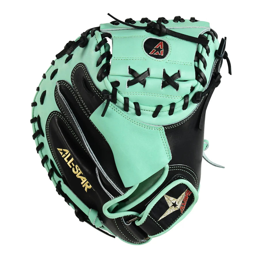 All Star LIMITED 34" PRO-ELITE® CATCHER'S MITT: BLACK/MINT