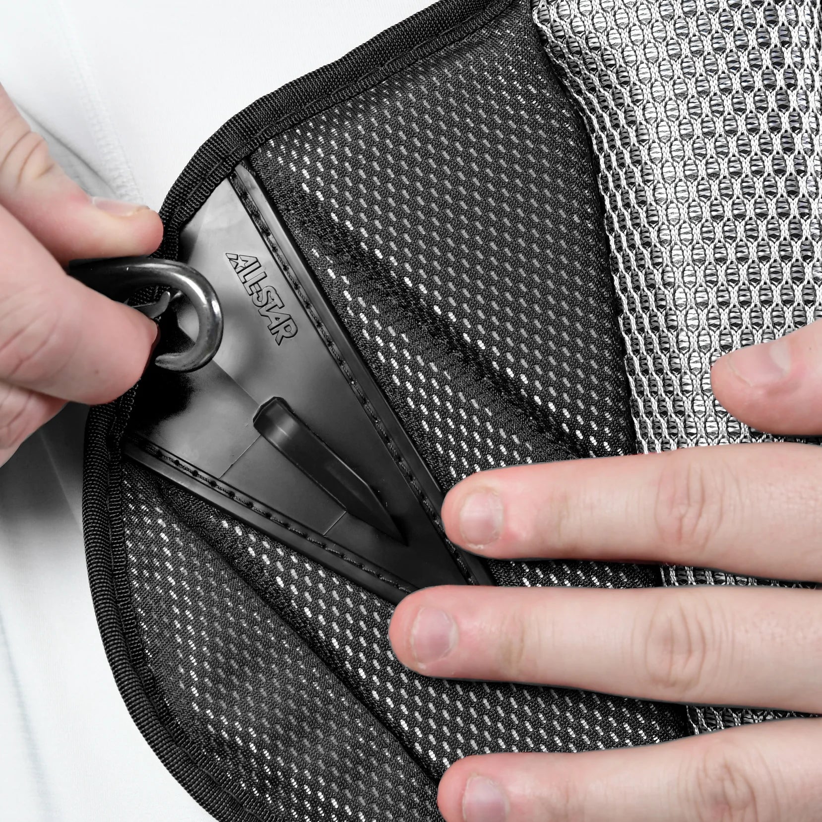 All Star MVP-PRO SERIES™ ADULT CHEST PROTECTOR: BLACK/BLACK