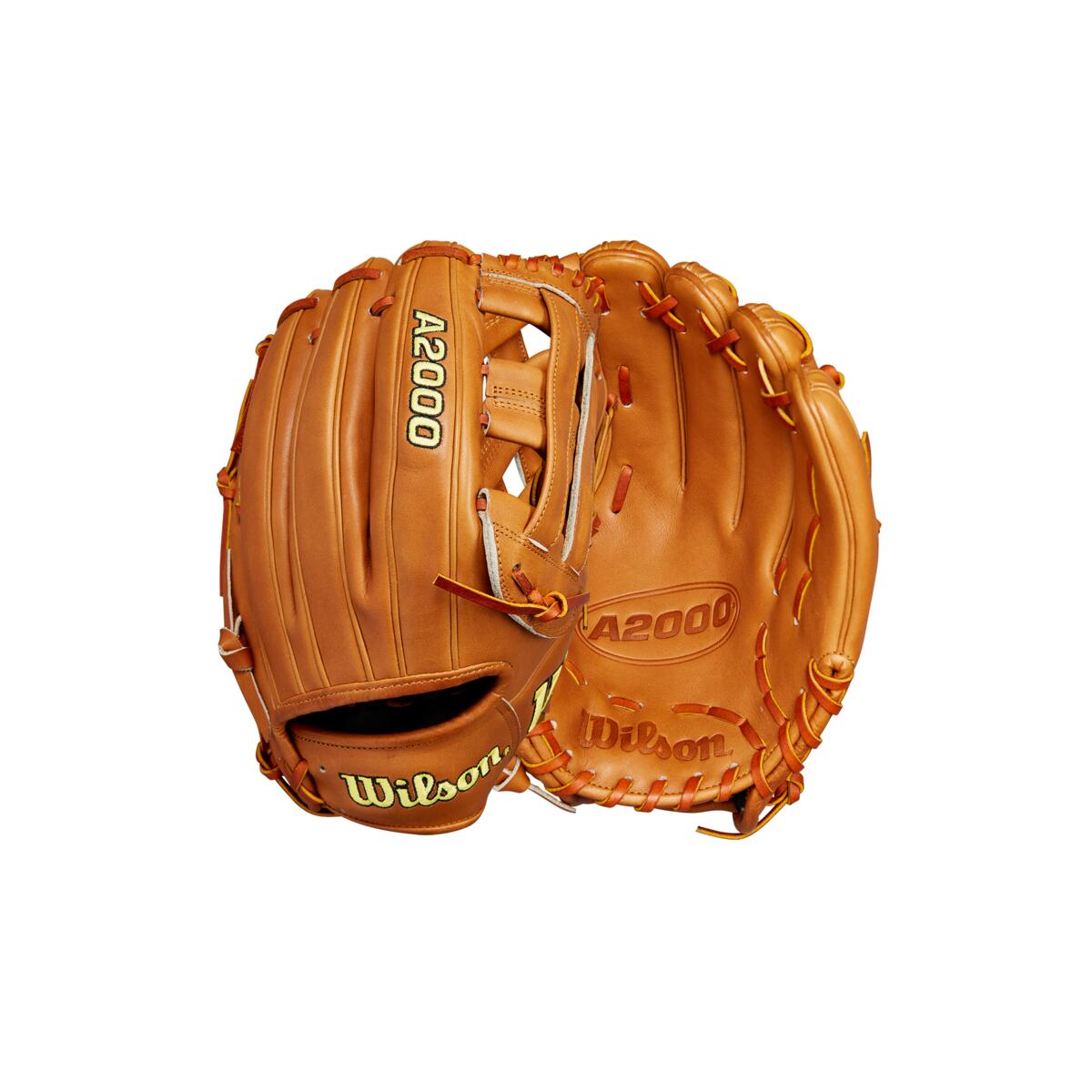 Wilson 2024 Glove Day Series Saddle Tan A2000 DW5 12” Infield Baseball Glove: WBW10207912