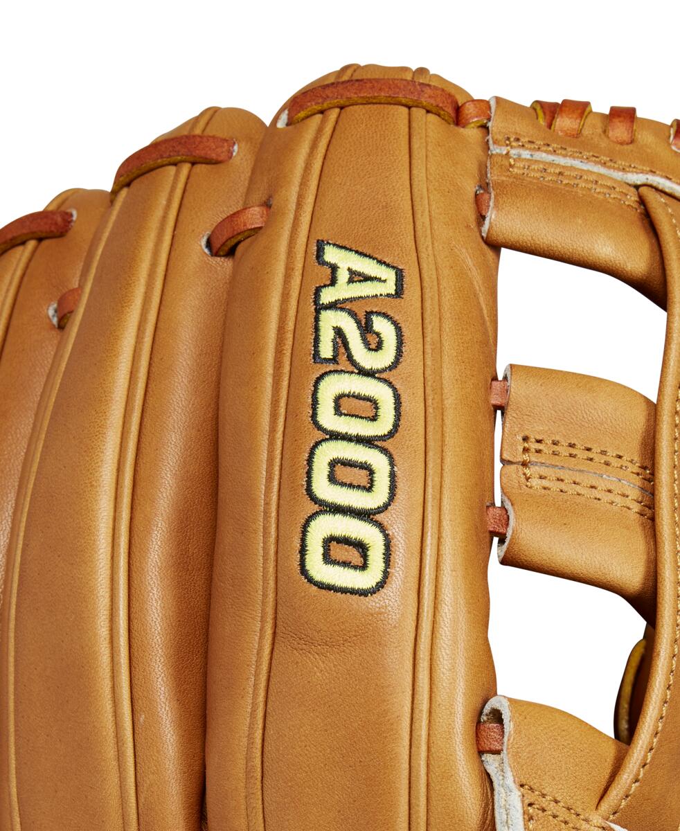 Wilson 2024 Glove Day Series Saddle Tan A2000 DW5 12” Infield Baseball Glove: WBW10207912