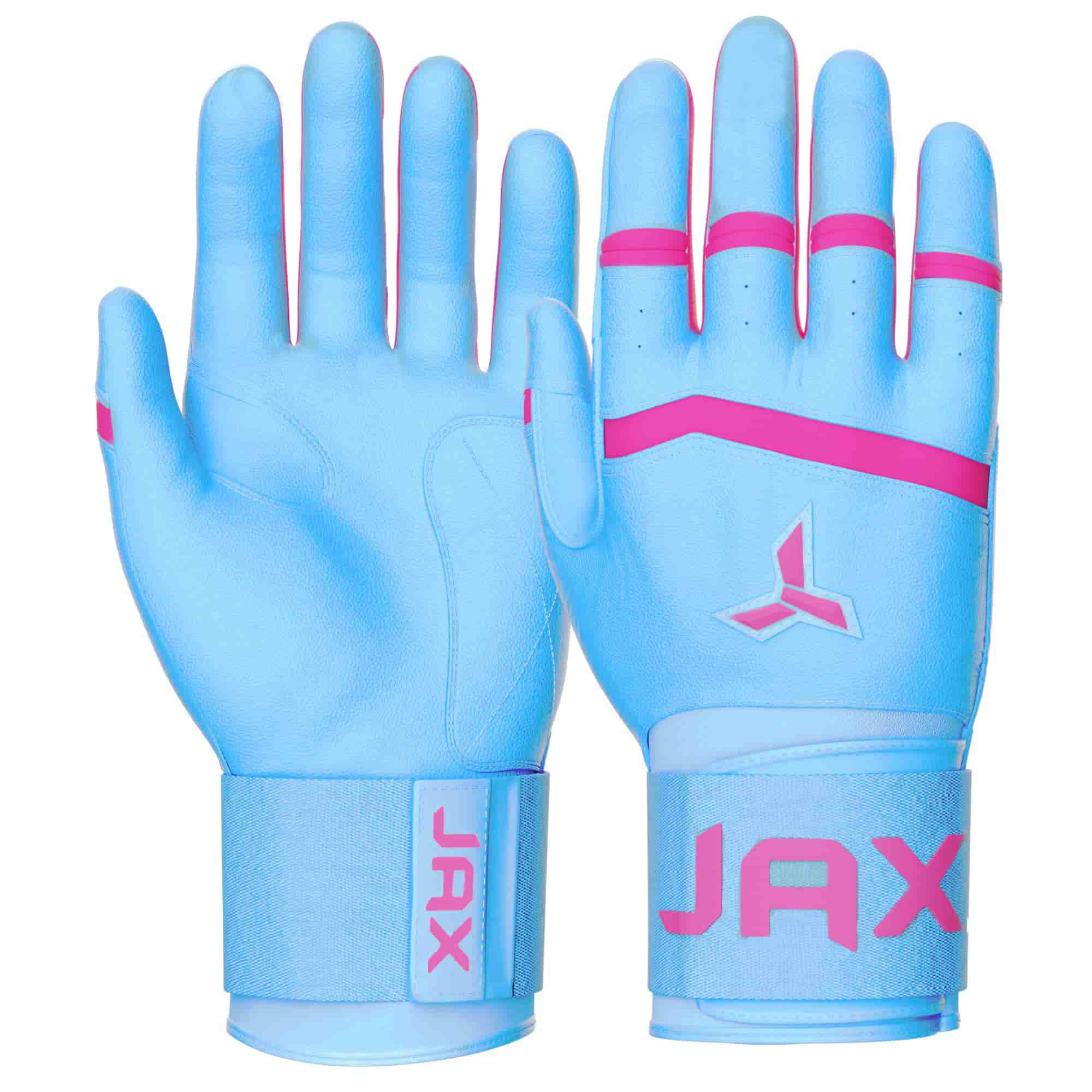 Jax Adult Strap Cuff Batting Gloves: Cotton Candy