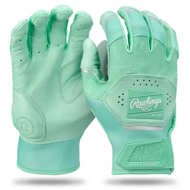 Rawlings Mint Green Adult Workhorse Batting Gloves: WH25BG-MTMT