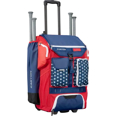 Easton 5-Tool Phenom Stars and Stripes Wheeled Bag: 5TPHENOMWB