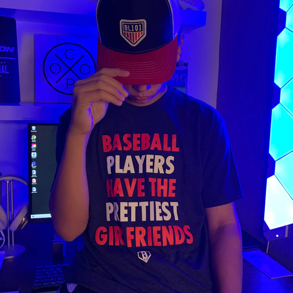 Baseball Players Have The Prettiest Girlfriends Adult T-shirt