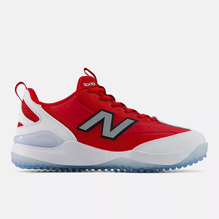 New Balance Red and White 3000v8 Men's Turf Shoes: M30005NI