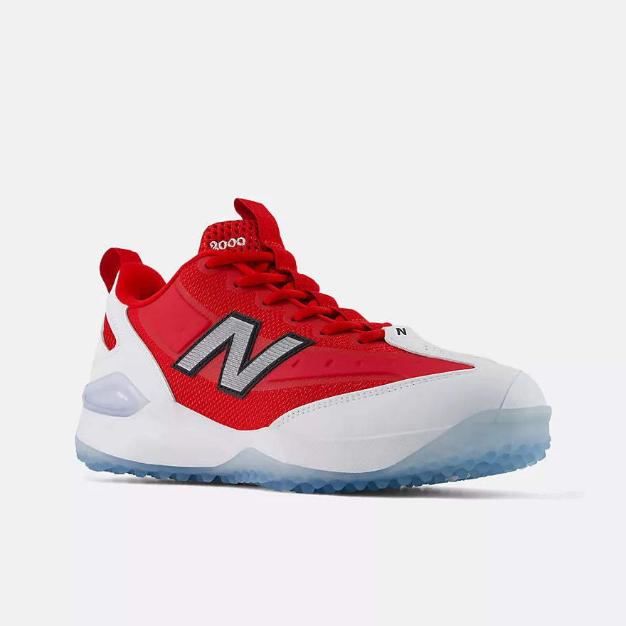 New Balance Red and White 3000v8 Men's Turf Shoes: M30005NI