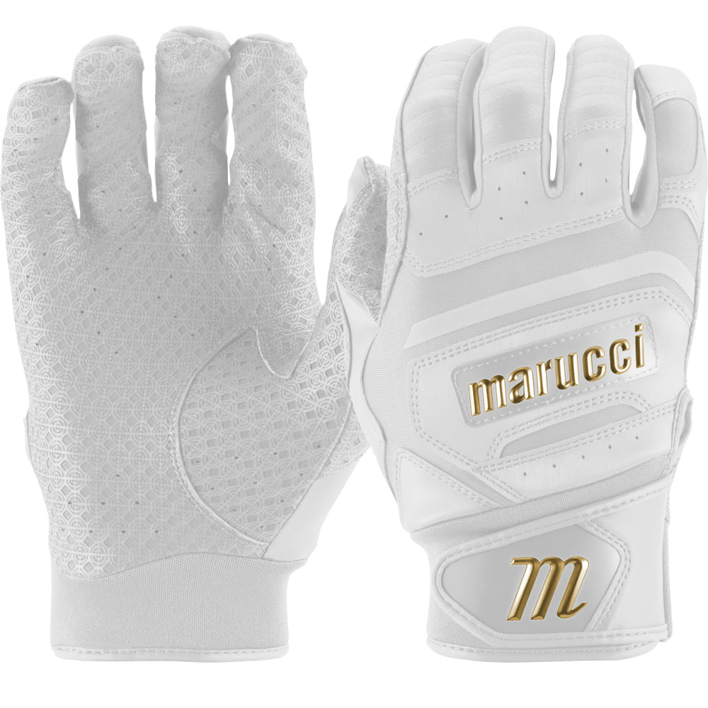 Marucci Men's Pittards Reserve Baseball Batting Gloves: White
