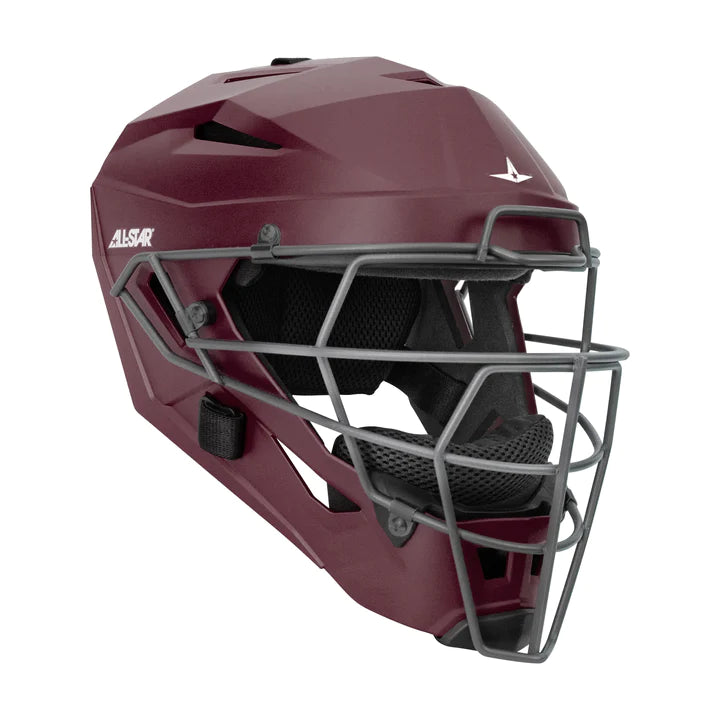 black football helmet maroon star All Star MVP PRO
