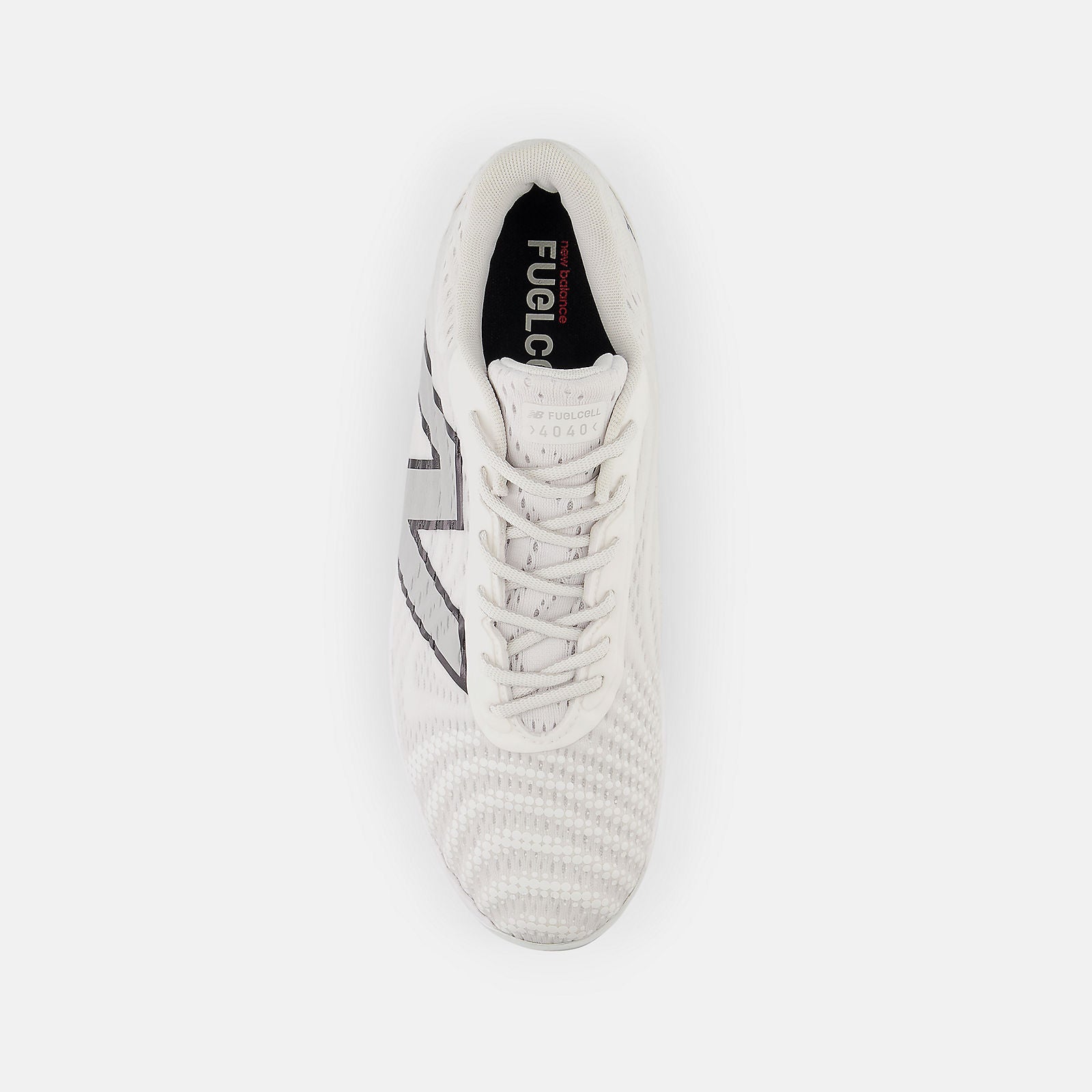 New Balance White PL4040W7 Molded Cleats