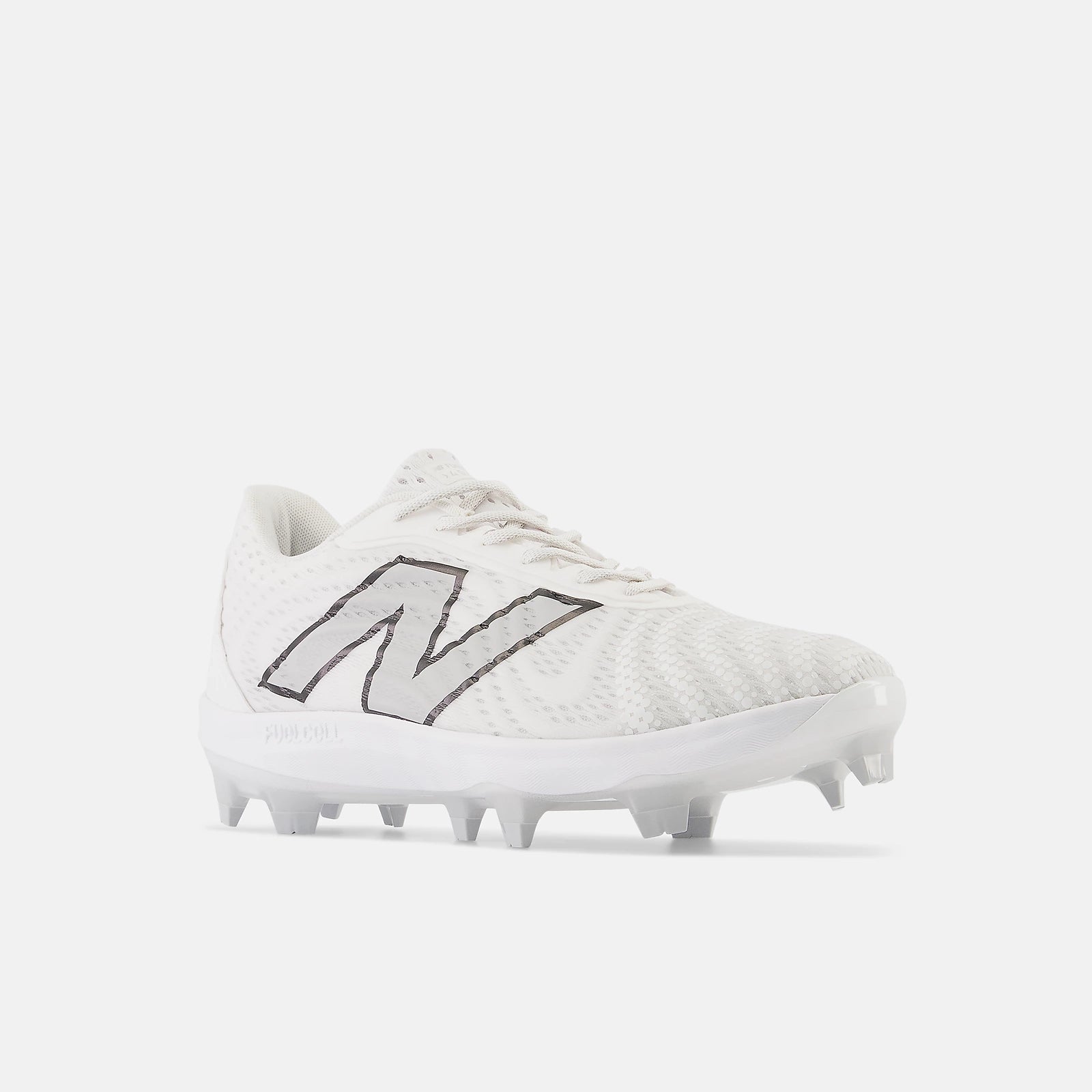 New Balance White PL4040W7 Molded Cleats