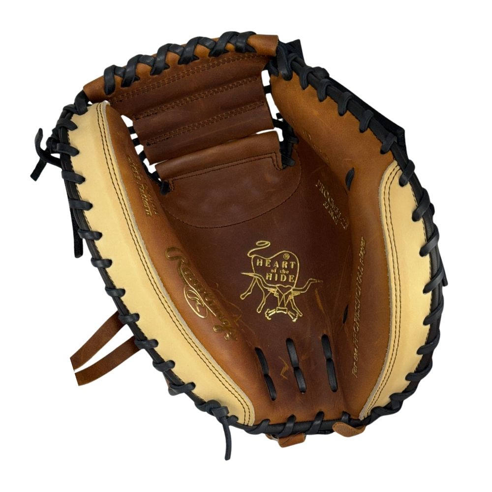 Rawlings Custom 33" Heart of the Hide Timberglaze and Camel Catchers Mitt: PROCM33-23