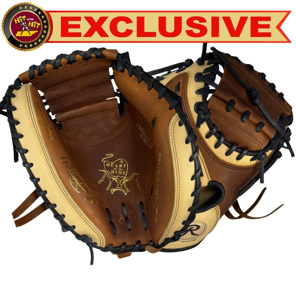 Rawlings Custom 33" Heart of the Hide Timberglaze and Camel Catchers Mitt: PROCM33-23