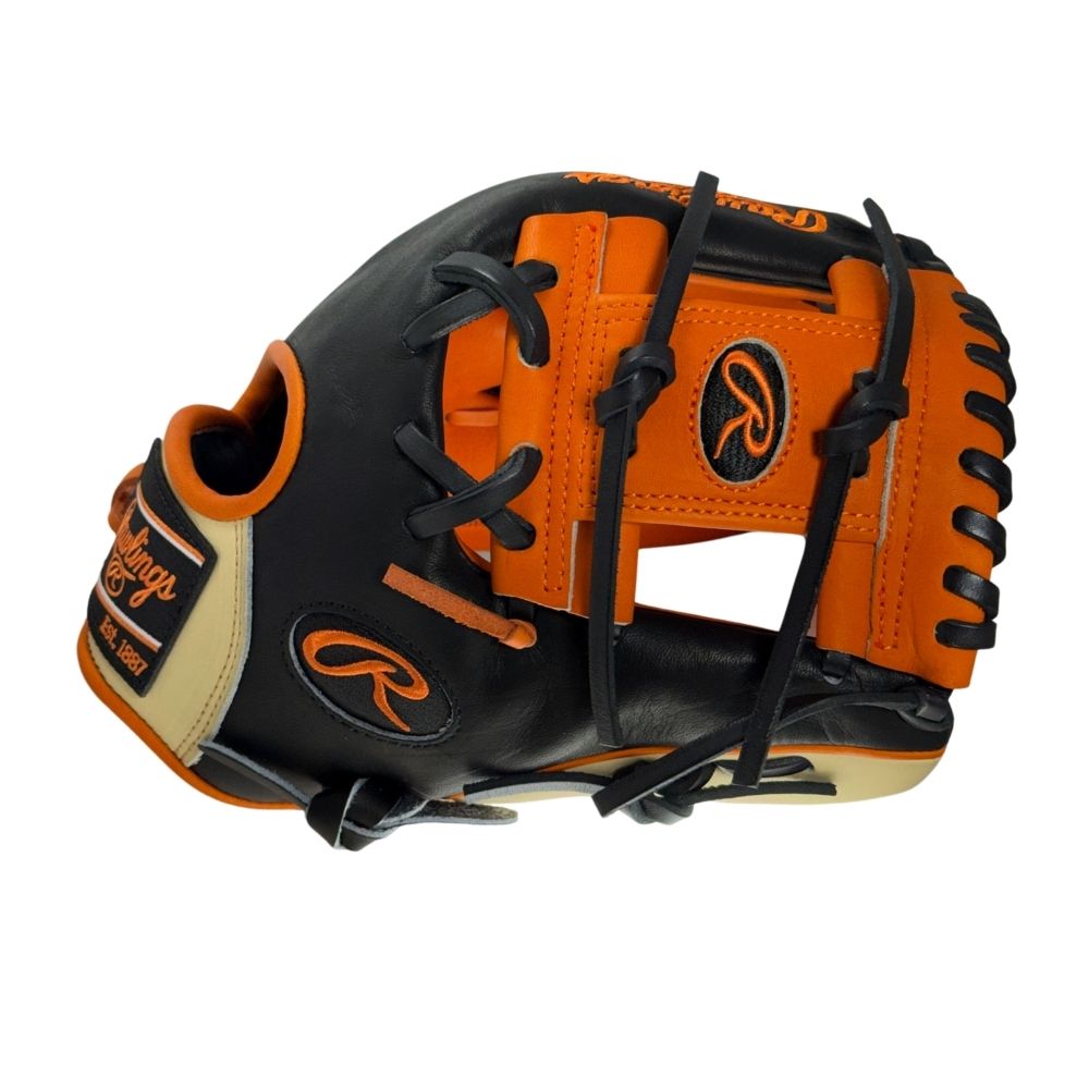 Rawlings Custom PRO204U-2 11.5" Infielders Glove - Black/Orange
