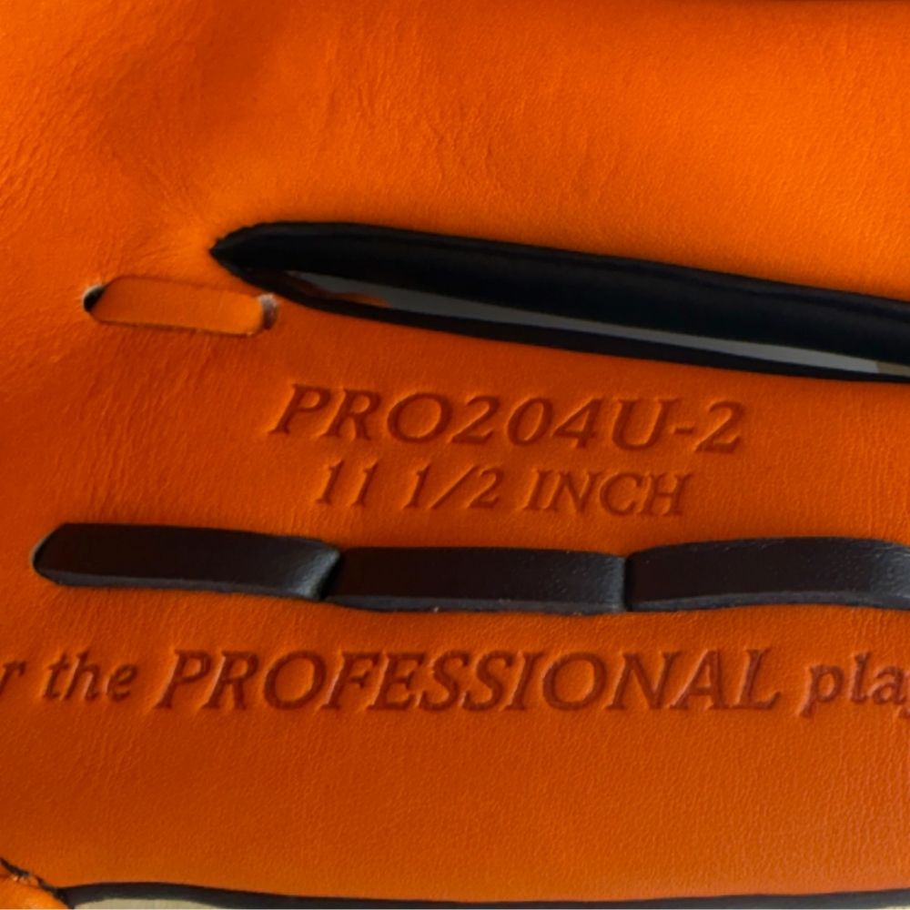 Rawlings Custom PRO204U-2 11.5" Infielders Glove - Black/Orange