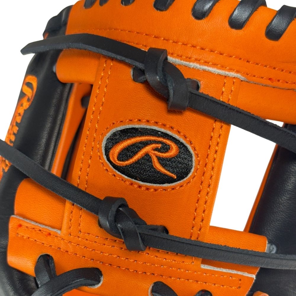 Rawlings Custom PRO204U-2 11.5" Infielders Glove - Black/Orange