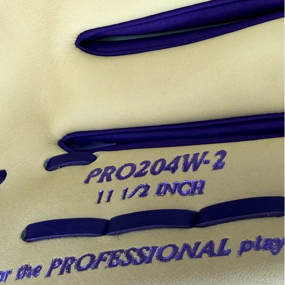Rawlings Custom Heart of the Hide 11.5" Purple and Camel Infielders Glove: PRO204W-2