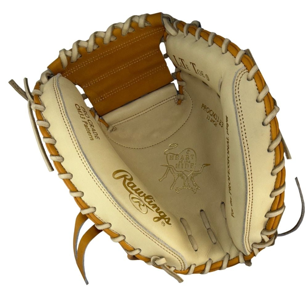 Rawlings Custom 33" Heart of the Hide Tan and Camel Catchers Mitt: PROCM33-23