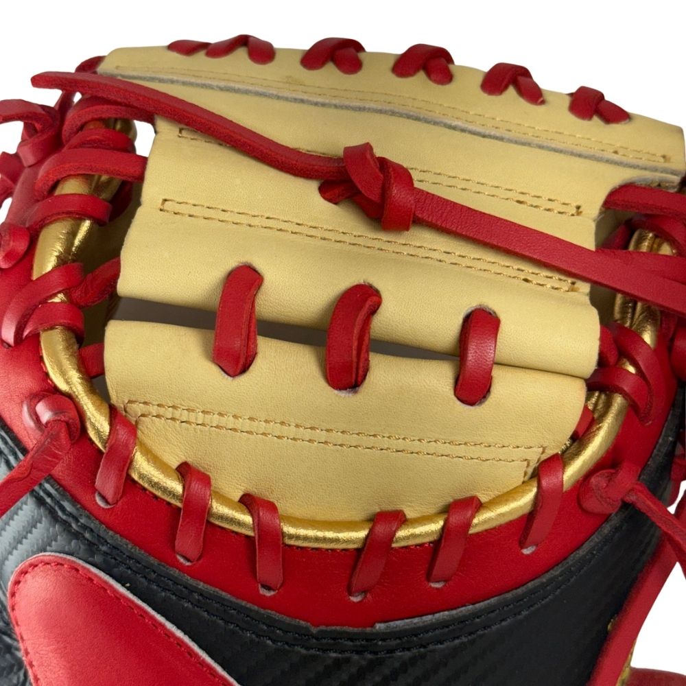 Rawlings Custom 33" Heart of the Hide Black/Red/Camel Catchers Mitt: PROCM33DM-23