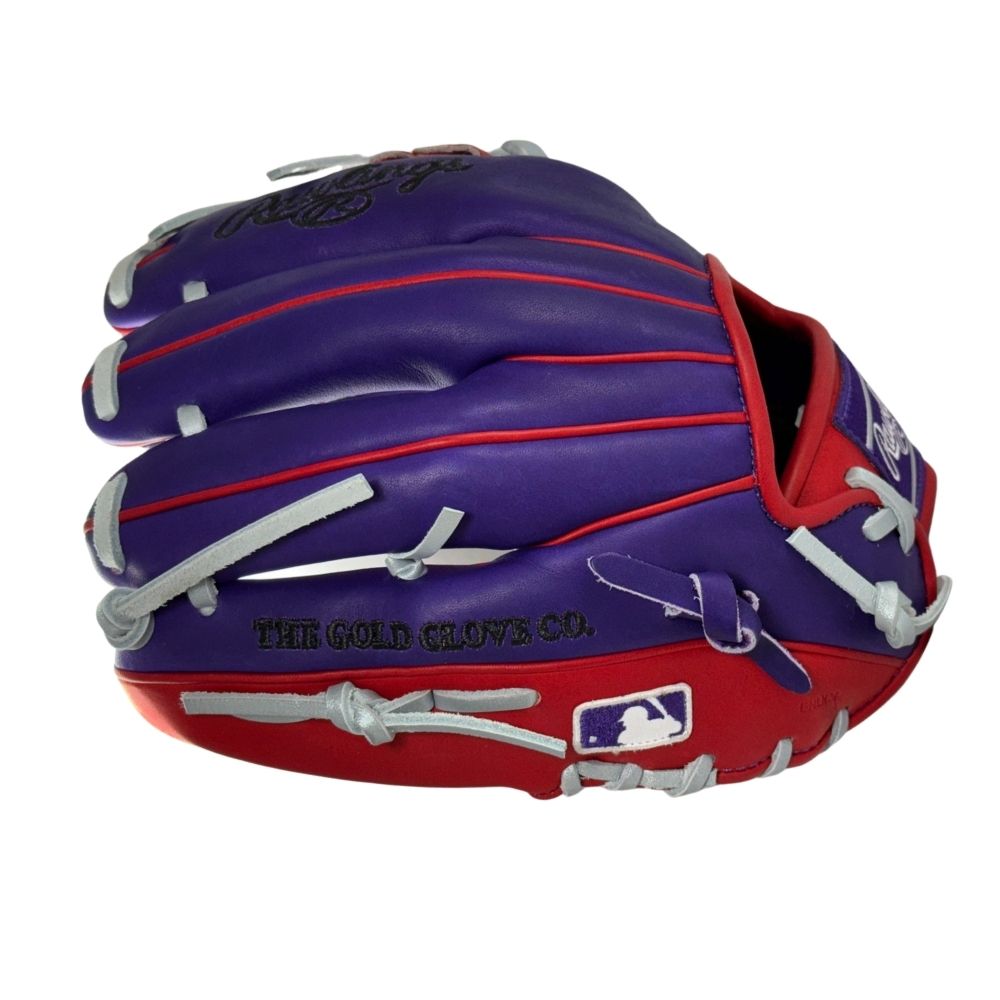 Rawlings Custom Heart of the Hide Purple and Red PRO2172-2 11.5" Baseball Glove