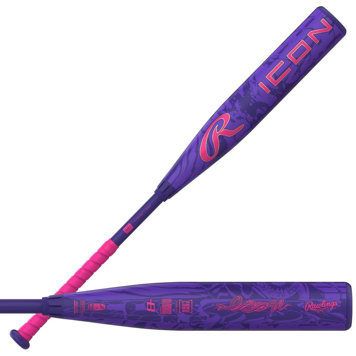 2027 Rawlings -8 ICON USSSA Baseball Bat: RUT7I8