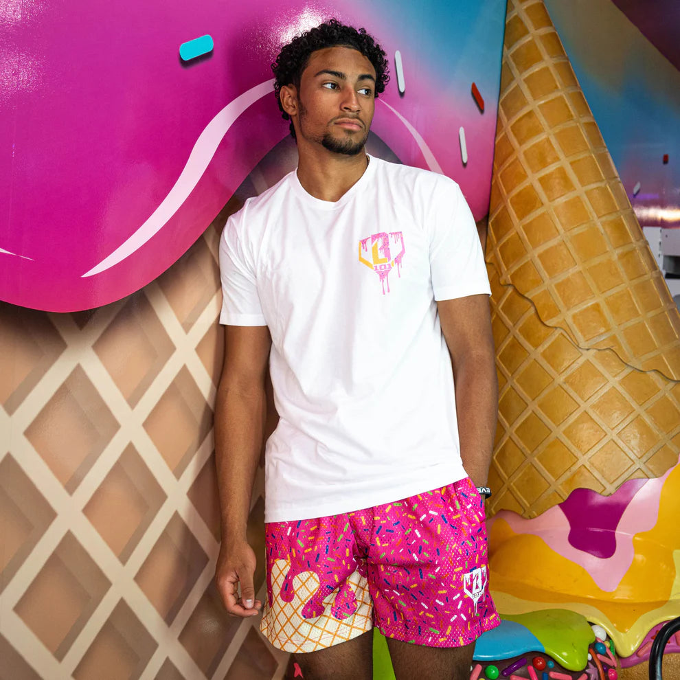 Ice Cream Youth Shorts - Strawberry