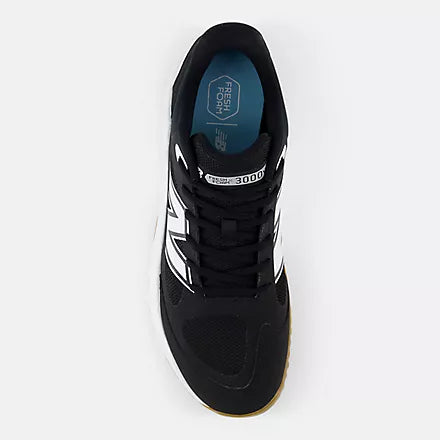 New Balance Black Fresh Foam 3000v7 Turf-Trainer: T3000BK7