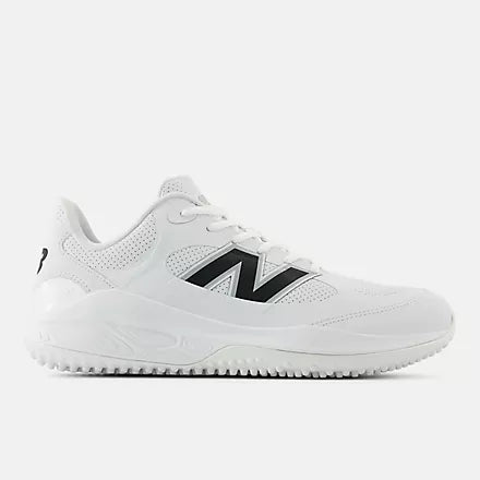 New Balance White Fresh Foam 3000v7 Turf-Trainer: T3000SW7