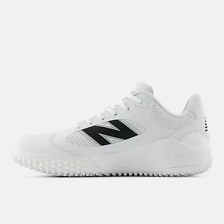 New Balance White Fresh Foam 3000v7 Turf-Trainer: T3000SW7