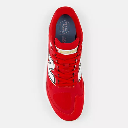 New Balance Red Fresh Foam 3000v7 Turf-Trainer: T3000TR7