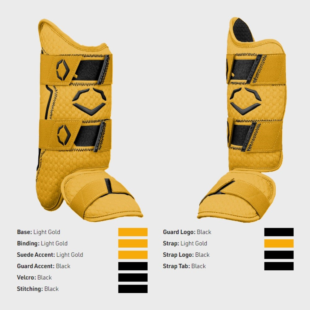 EVOSHIELD EXCLUSIVE PRO-SRZ™ 2.0 BATTER'S LEG GUARD: GOLD