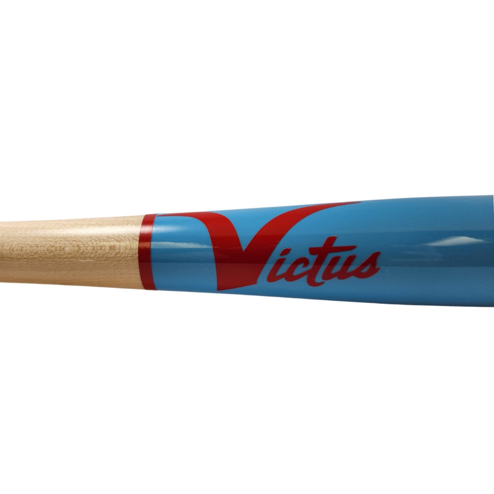 Victus Custom TA7 Pro Reserve Wood Bat - Columbia Blue and Natural