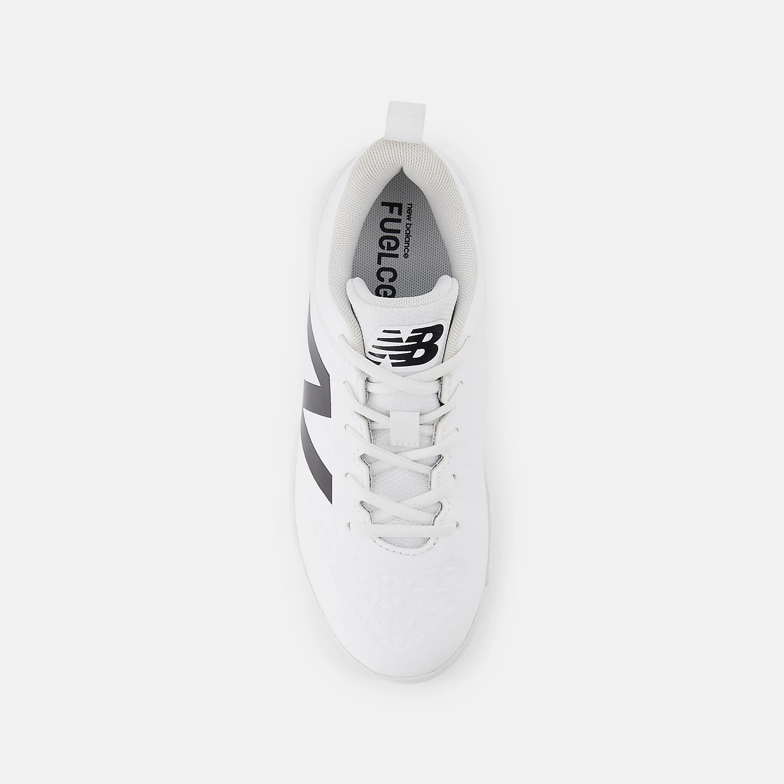 New Balance White 4040 v8 Youth Turf-Trainer: TY4040W8