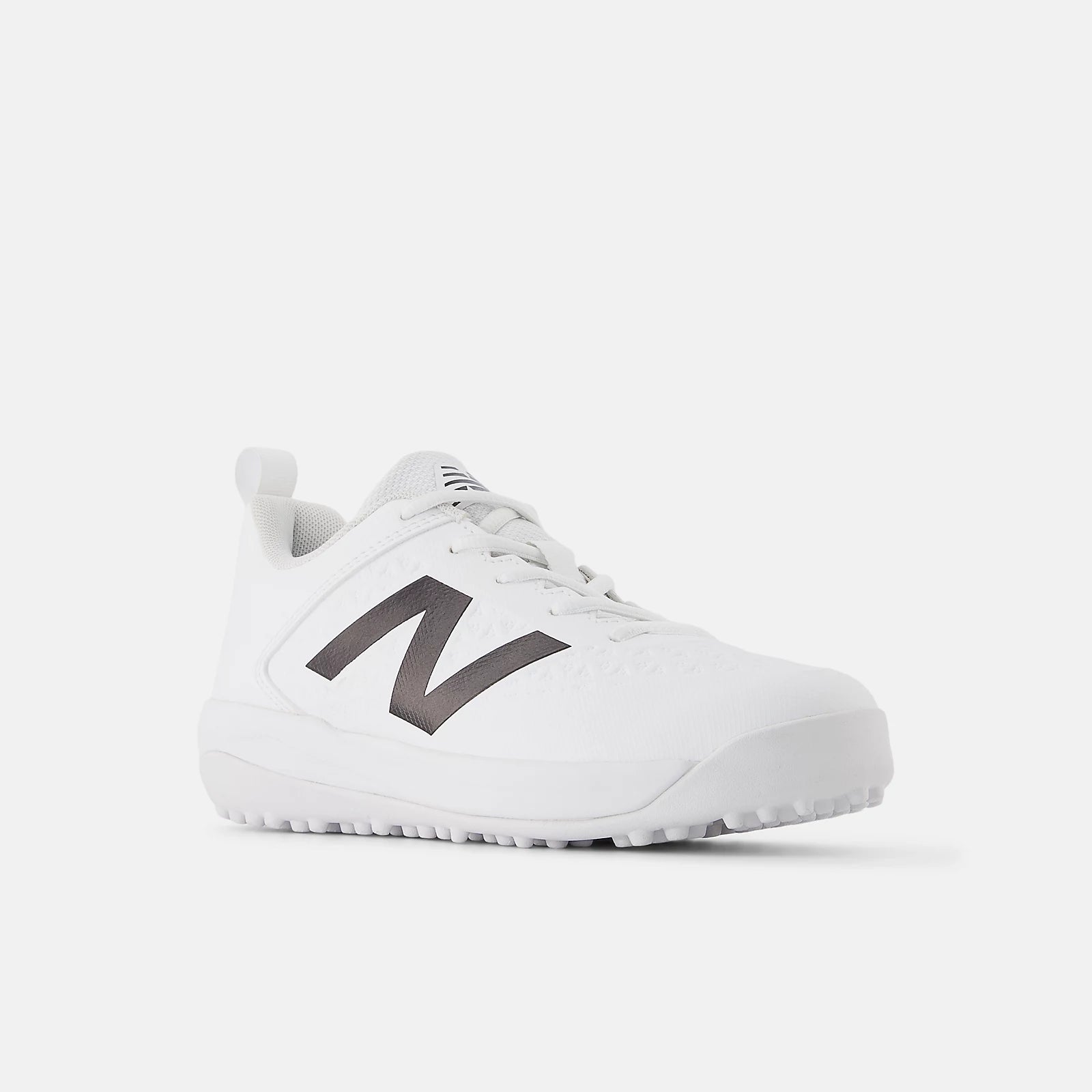 New Balance White 4040 v8 Youth Turf-Trainer: TY4040W8