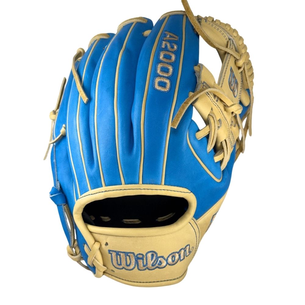 Wilson Custom A2000 1786 Autism Blue and Blonde 11.5" Infield Glove