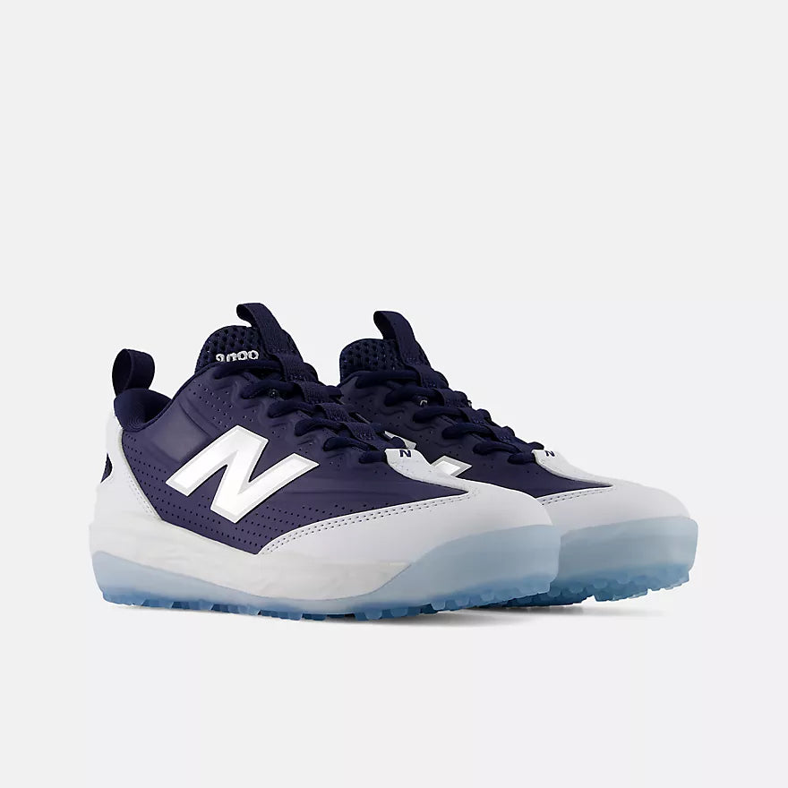 New Balance Youth Navy and White 3000V8 Turf Shoes: Y300020V