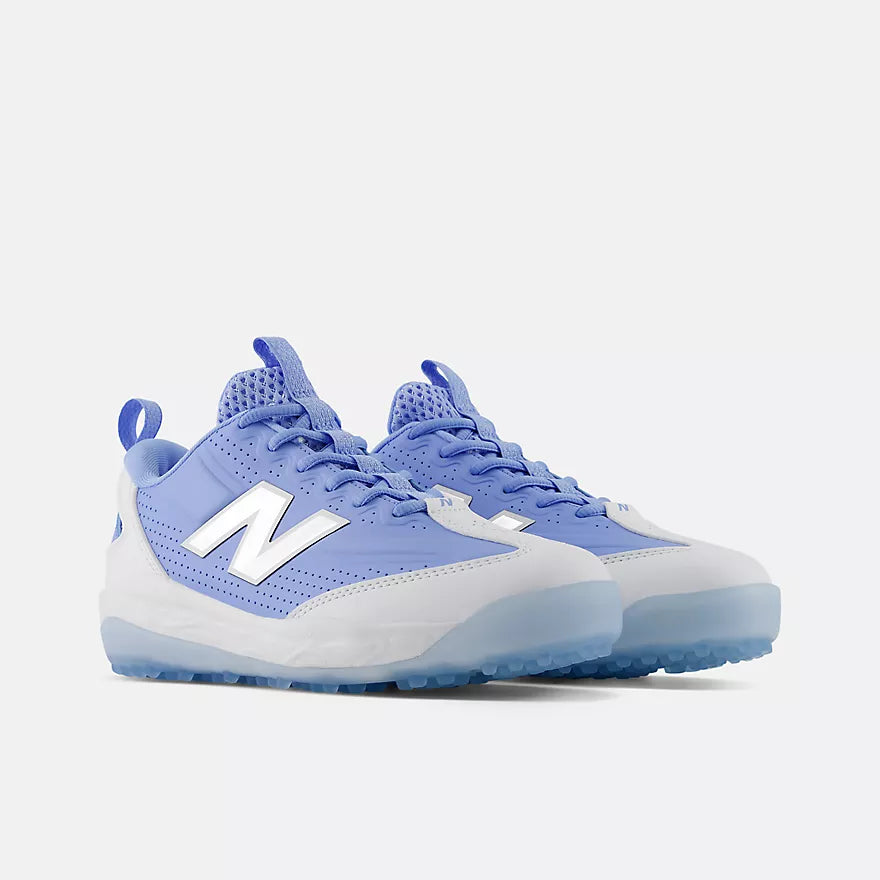 New Balance Youth Columbia Blue and White 3000V8 Turf Shoes: Y30007N5