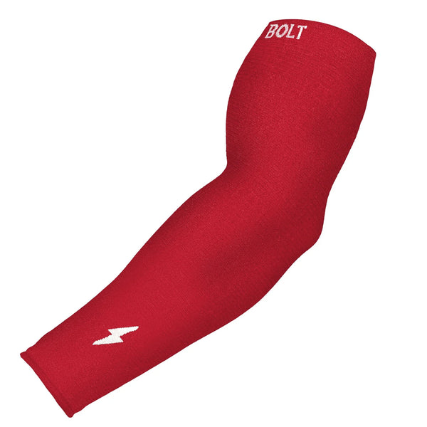 UNDER ARMOUR ADULT KNIT BASEBALL ARM SLEEVE L/XL, RED *DISTRESSED PKG
