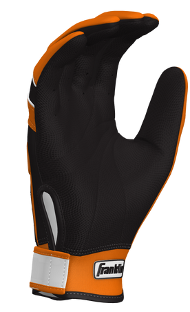 Orange franklin batting gloves sales