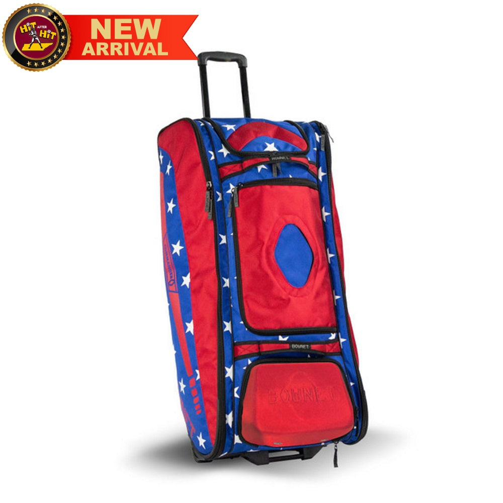 Bownet Commander Catcher's Rolling Wheeled Bag - USA
