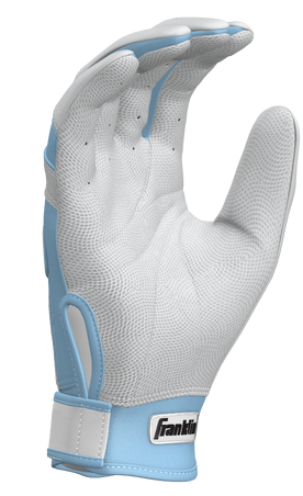 Franklin Custom CFX Pro Batting Gloves - Adult - C. Blue/White